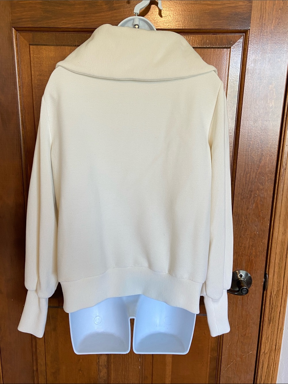 Varley Vine oversized collar gold tone half zip drop shoulders OS Size X Small - Picture 6 of 13
